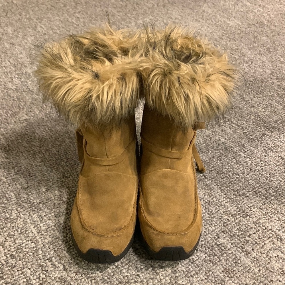 SOREL Womens Northern Lite Mid  Tan  Suede Winter Snow Boots Size 7